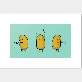 dancing potatoes Posters and Art